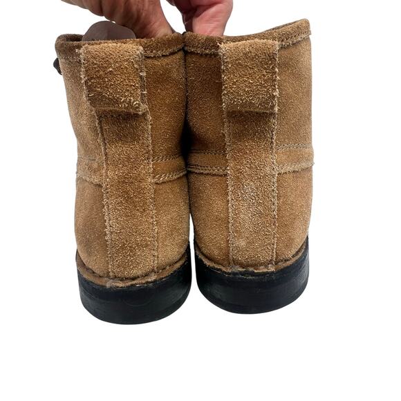 Banana Republic Mens Suede Moc Toe Boots SZ 10 M Tan Lace Up Ankle Indy Boot main image 9